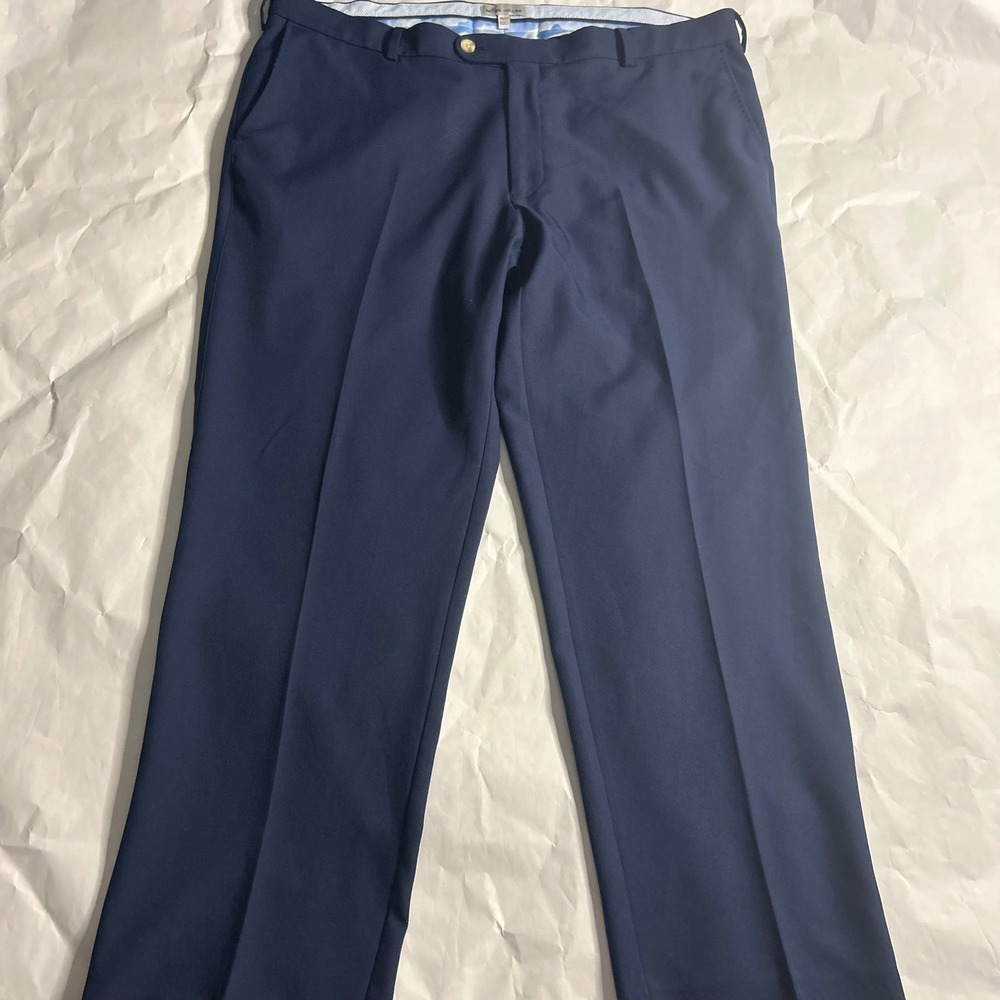 Peter Millar Mens Blue Performance Dress Pants Golf Casual Eb78 38x30